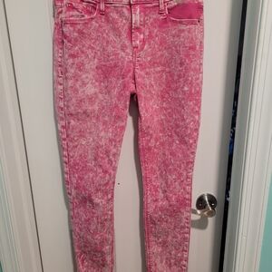 Old Navy Pink Marble Skinny Jeans